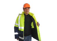 Куртка Виндбреакер безопасности куртки 300Д Оксфорда Бреатабле высокой видимости водоустойчивая