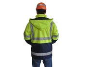 Куртка Виндбреакер безопасности куртки 300Д Оксфорда Бреатабле высокой видимости водоустойчивая